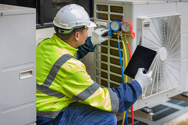 Professional Hvac Maintenance technician working in Montague, MI